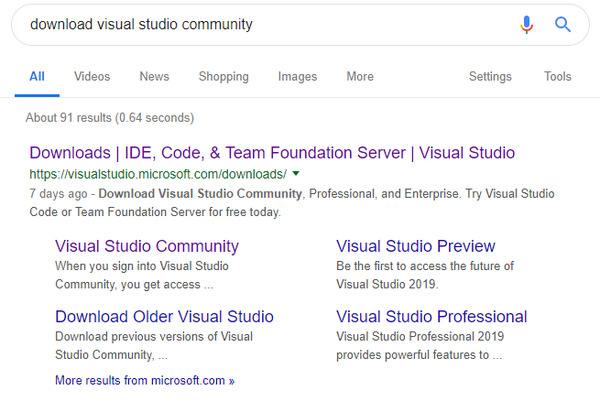 visual studio community 2015 update