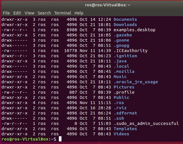 list hidden files linux command