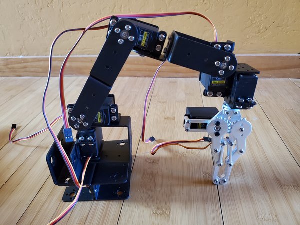 code robotic arm from scratch